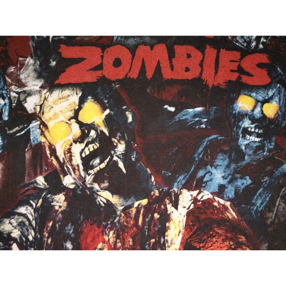 Call Of Duty Black Ops Zombies Shirt Small S Video Game Promo All Over Print - Picture 3 of 9